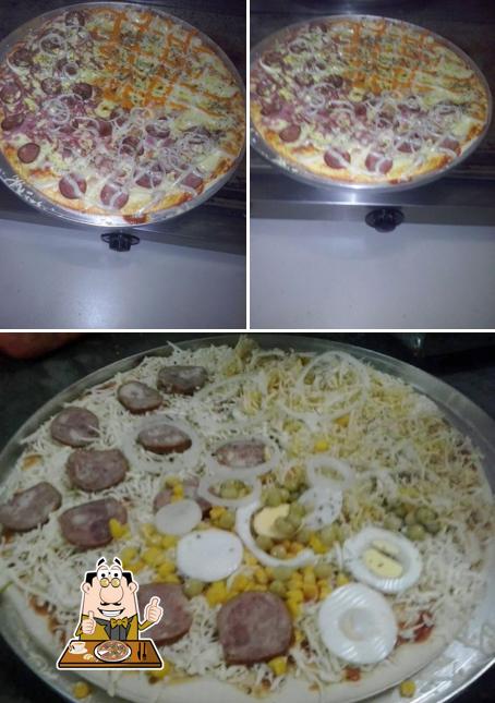 Escolha pizza no Pizzaria Gouveia