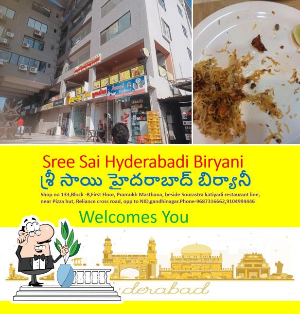 Among different things one can find exterior and food at Sree Sai Hyderabadi Biryani