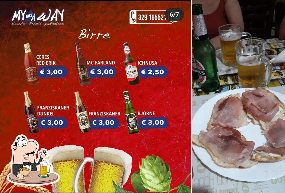 Puoi prenderti un rinfrescante bicchiere di birra chiara o scura