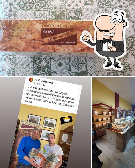 Questa è la foto che raffigura la interni e cibo di Dolceria Salemi