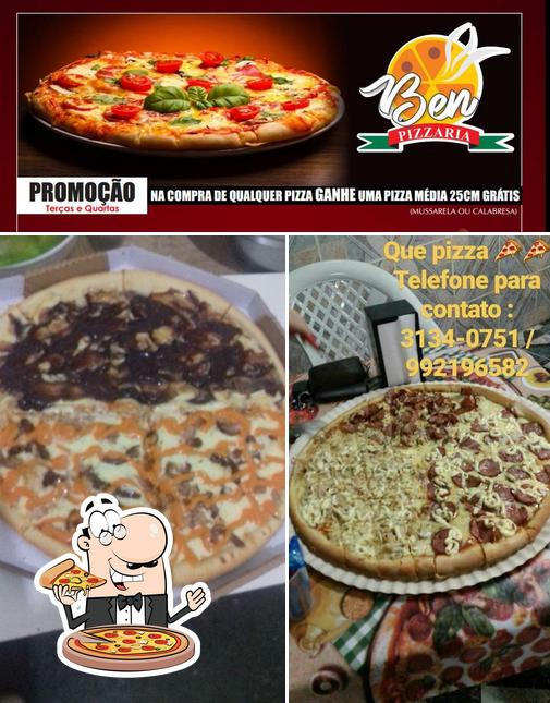 Elige una pizza en BEN pizzaria