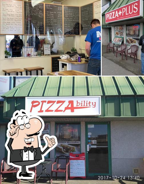 L'intérieur de Pizza Plus