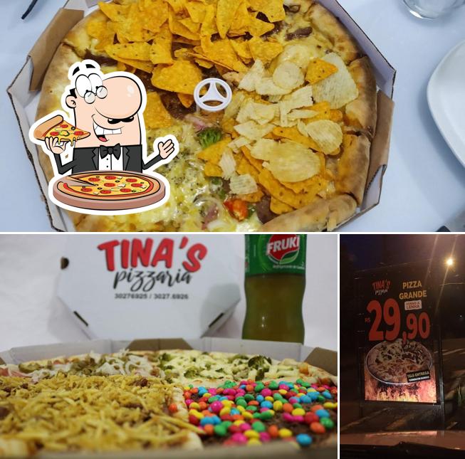 No Tina's Pizzaria, você pode conseguir pizza