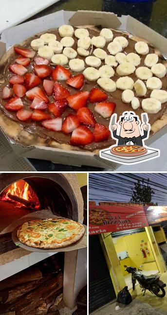 Escolha diferentes variedades de pizza