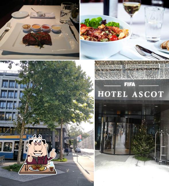 Prenditi i piatti di carne a Hotel Ascot