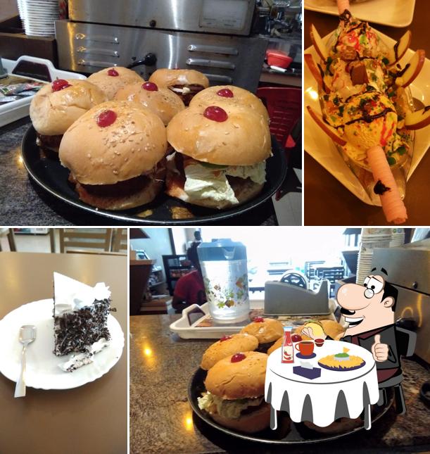 Try out a burger at Cafe Espana