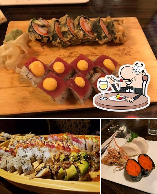 Comida en Genki Restaurant & Sushi Bar