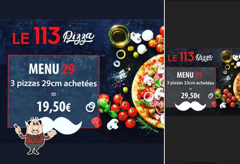 Plats à Pizzeria le 113