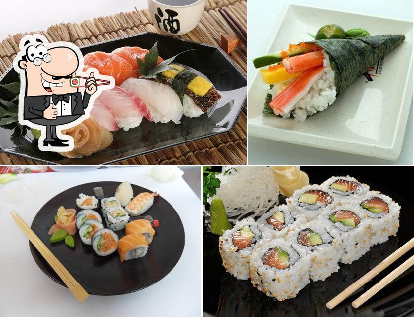 Experimente diferentes opções de sushi