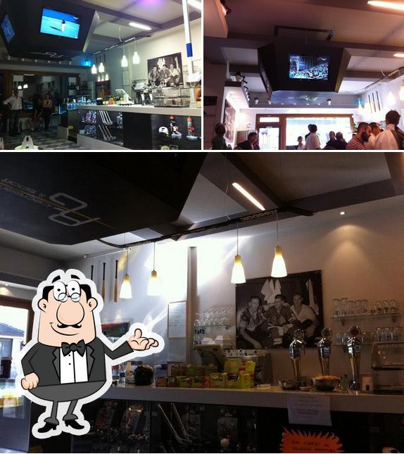 Regroup Ice Cream & Sport Bar si caratterizza per la interni e bancone da bar