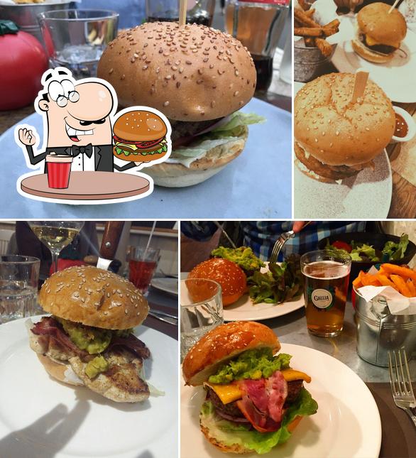 Prenez un hamburger à Bistro Burger Montparnasse