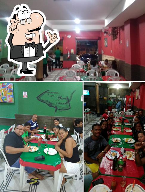 O interior do Ki massa Pizzaria-centro de Lauro de Freitas