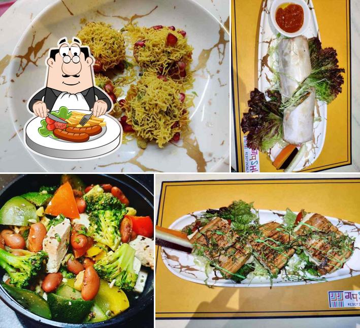 Tuna tartare, spring rolls and greek salad at GupShup - Redefining Food
