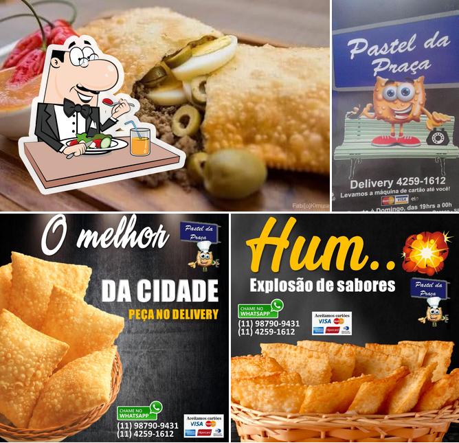 Comida em Pastel Da Praça