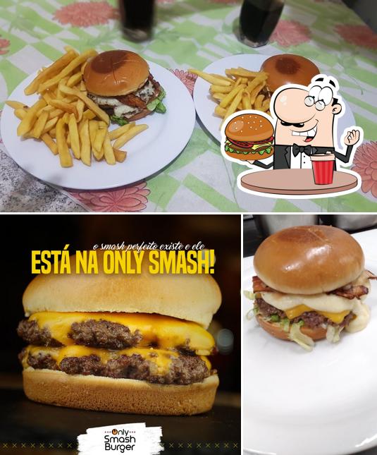 Consiga um hambúrguer no Only Smash Burger