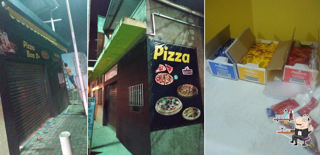 O interior do Pizza boa D+