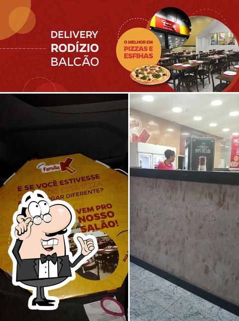 O interior do Família K Pizzaria - Imperador