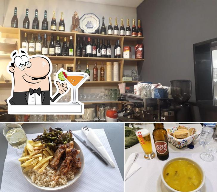 Напитки и еда в Restaurante Tasquinha da Trincheira
