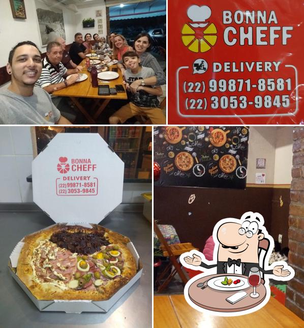 Here's a picture of Bonna Cheff Pizza, Hamburguer, Esfiha, Nhoque, Calzone Cabo Frio