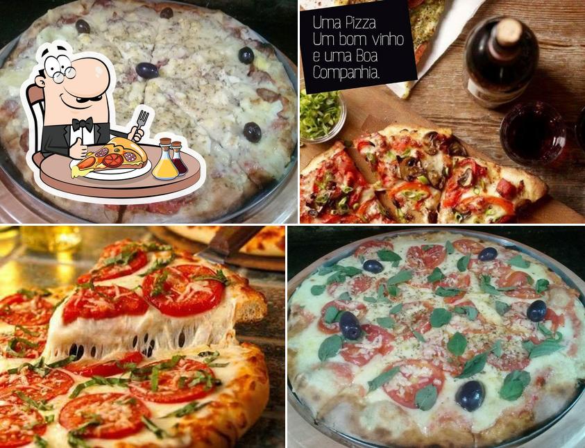 Peça diferentes tipos de pizza