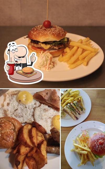 Try out a burger at Berlin Kaffeehaus
