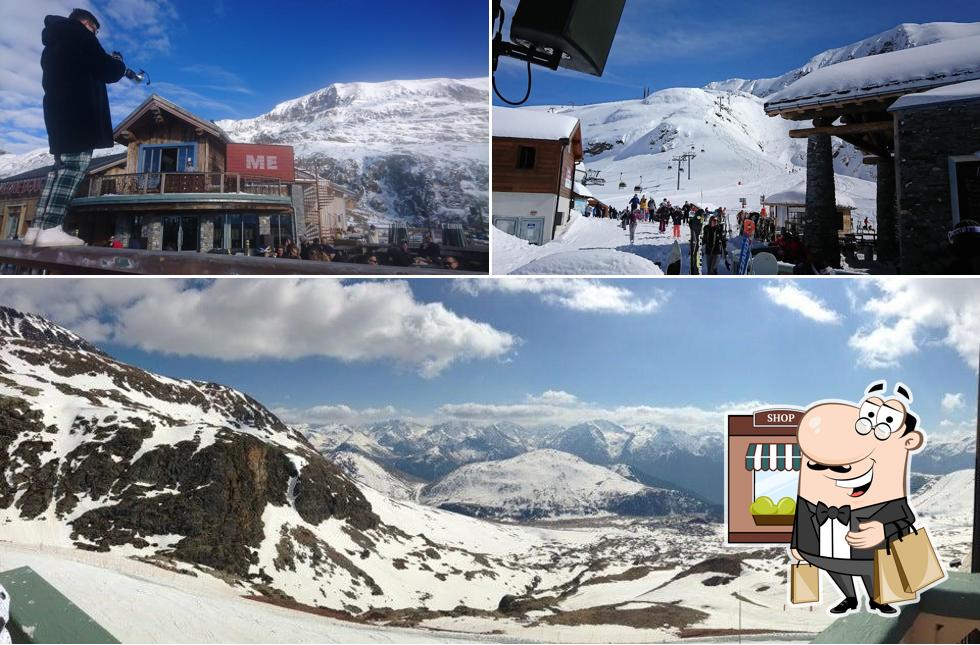 Profitez de la vue extérieure de La Folie Douce Alpe d'Huez - Bar et Restaurants