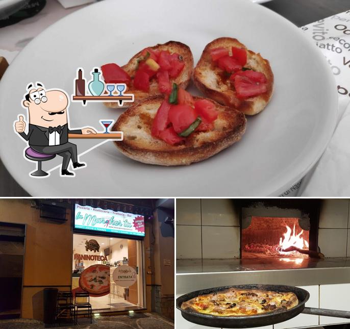La foto della interni e cibo di Pizzeria La Margherita al Ruoto