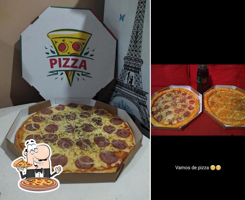 Experimente pizza no Pizzaria Saloto