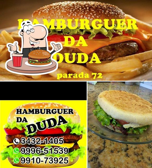 Experimente um hambúrguer no Hamburger Da Duda