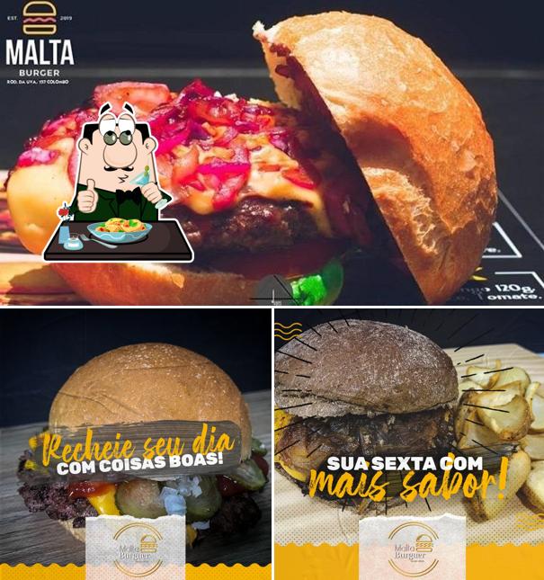 Comida em Malta Burguer