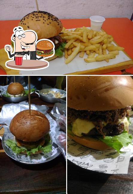 Peça um hambúrguer no Vaca Loka Burger