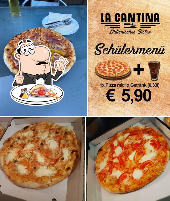 Order pizza at La Cantina