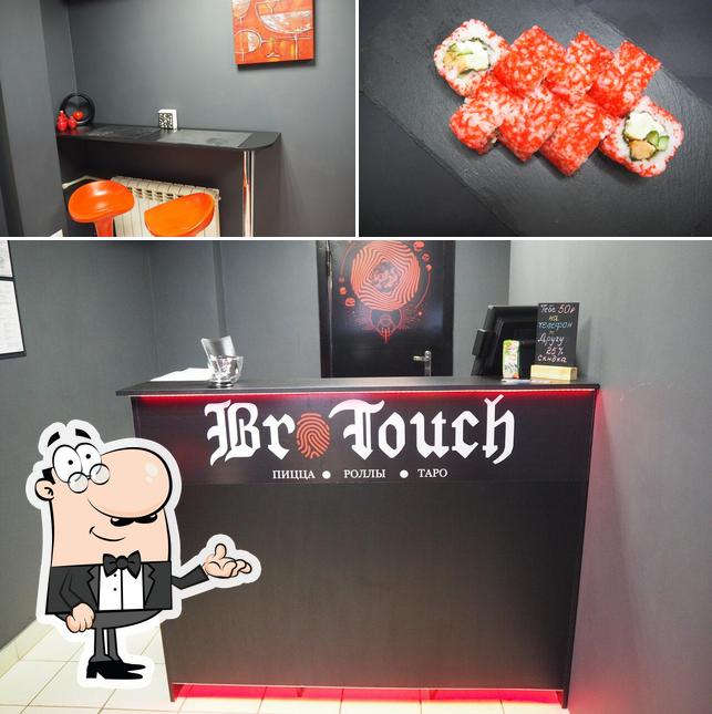 The photo of BroTouch’s interior and food