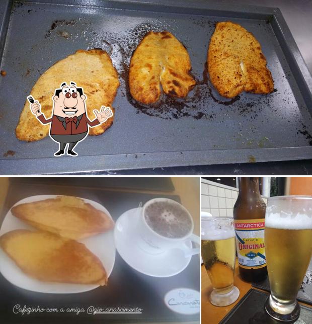 Entre diversos coisas, comida e cerveja podem ser encontrados a Lanchonete Cincinato Braga