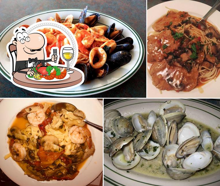 Order seafood at Cantina D'Italia