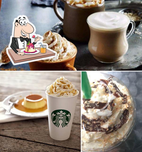 Starbucks offre une éventail de desserts