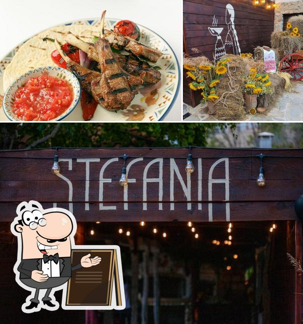 The photo of Stefania Restaurant’s exterior and meat