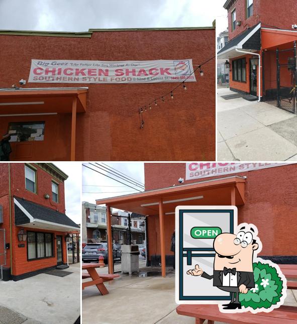 The exterior of Big G's Chicken Shack