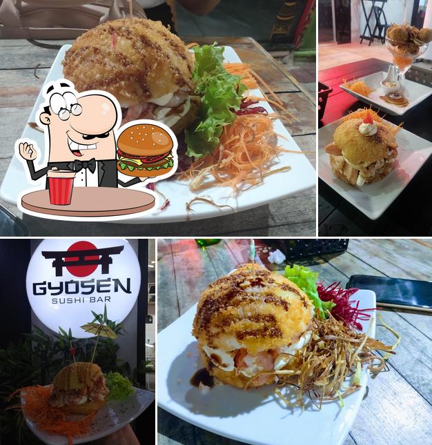 Consiga um hambúrguer no Gyosen Sushibar