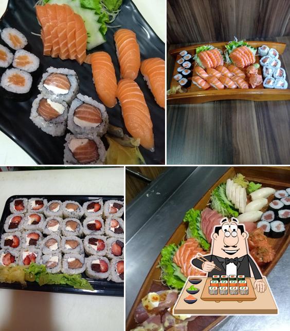 Experimente diferentes opções de sushi