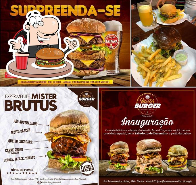 Experimente um hambúrguer no Mister Burguer Arraial D'ajuda - Hamburgueria