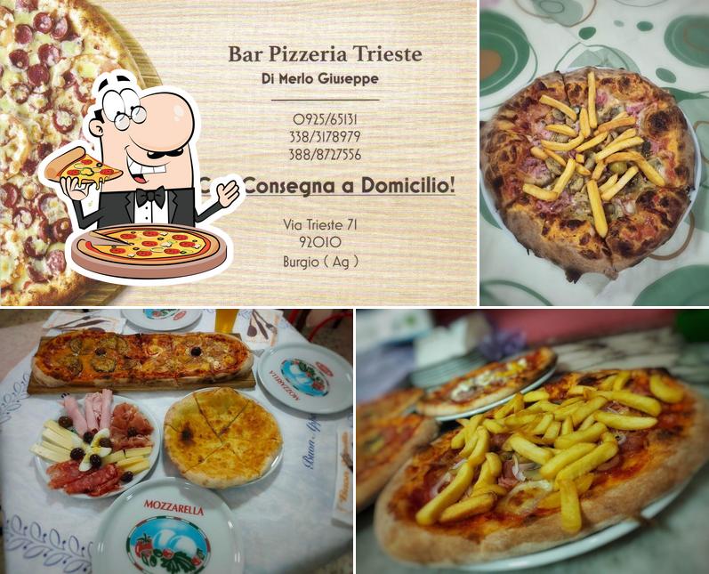 Scegli una pizza a Bar Pizzeria Trieste