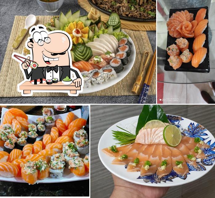 Peça diversas opções de sushi