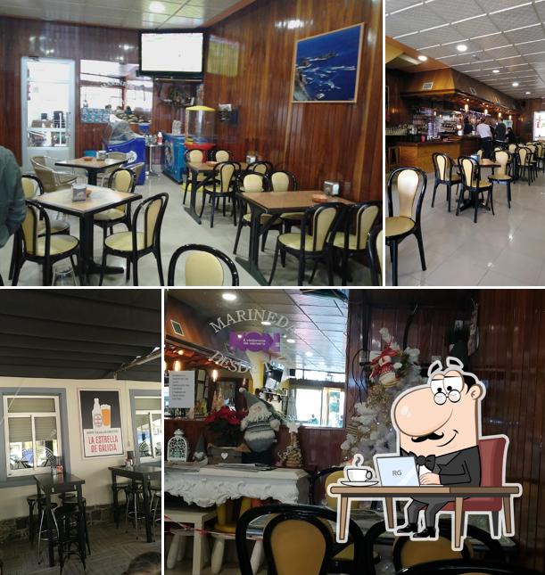 The interior of Café Bar Marineda