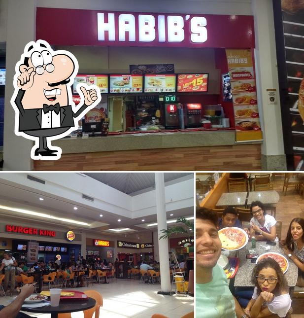 O interior do Habib’s