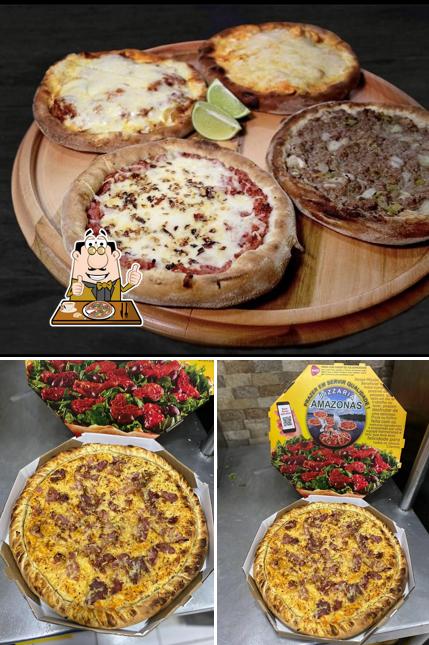 Peça diversos tipos de pizza