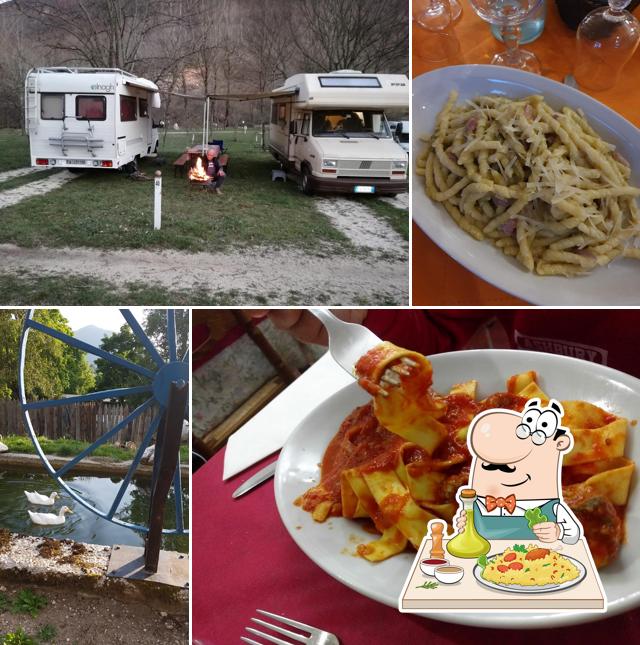 Meals at Il Vecchio Mulino Camping Ristorante Bar Opi