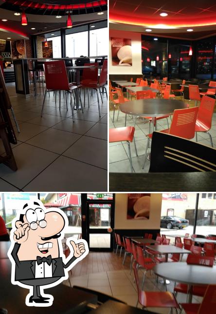 The interior of Burger King