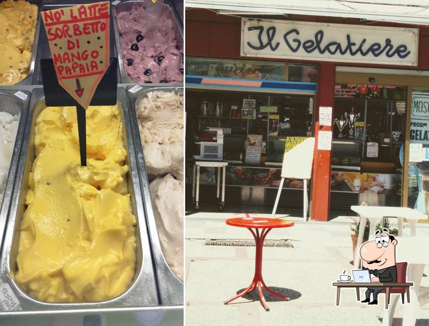 Gli interni di Antica Gelateria Moscetti