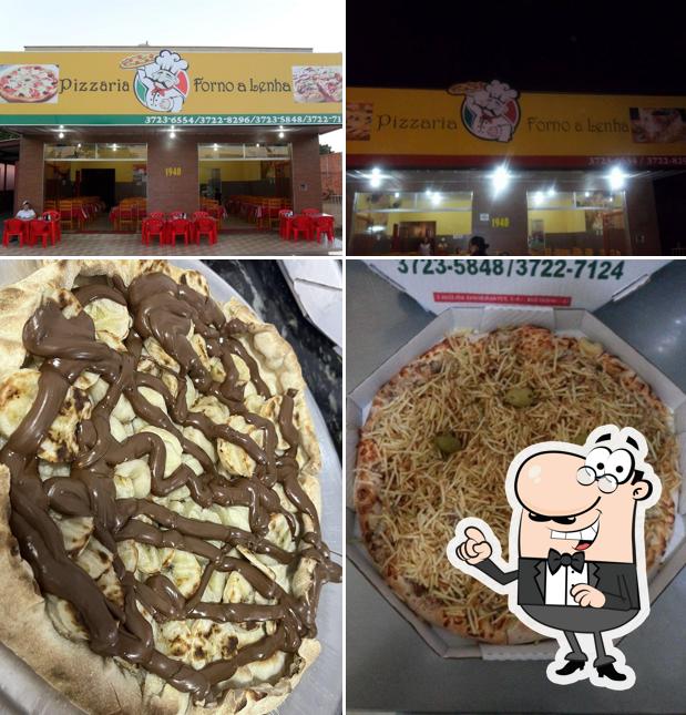 O interior do Pizzaria Forno a Lenha